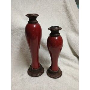 Partylite Pair Of Moroccan Spice Candlesticks Candle Holders Retired
